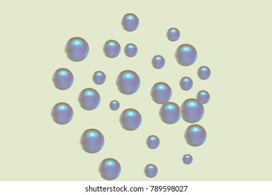 Pearl pattern. Gentle pearls background. Vector illustration for invitation, card, celebration, party, carnival, festive holiday and Your project. Pastel Background