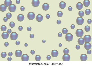Pearl pattern. Gentle pearls background. Vector illustration for invitation, card, celebration, party, carnival, festive holiday and Your project. Pastel Background
