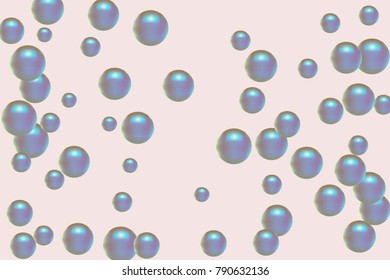 Pearl pattern. Gentle pearls background. Vector illustration for invitation, card, celebration, party, carnival, festive holiday and Your project. Pastel Background