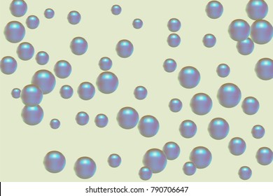 Pearl pattern. Gentle pearls background. Vector illustration for invitation, card, celebration, party, carnival, festive holiday and Your project. Pastel Background