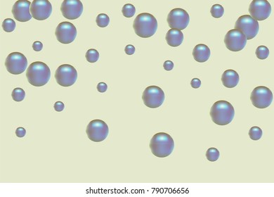 Pearl pattern. Gentle pearls background. Vector illustration for invitation, card, celebration, party, carnival, festive holiday and Your project. Pastel Background