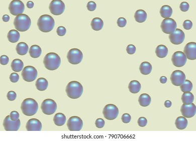 Pearl pattern. Gentle pearls background. Vector illustration for invitation, card, celebration, party, carnival, festive holiday and Your project. Pastel Background