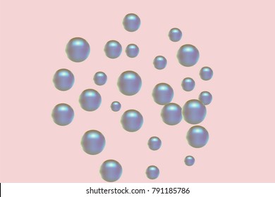 Pearl pattern. Gentle pearls background. Vector illustration for invitation, card, celebration, party, carnival, festive holiday and Your project. Pastel Background