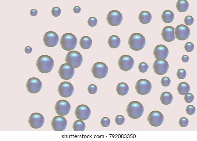Pearl pattern. Gentle pearls background. Vector illustration for invitation, card, celebration, party, carnival, festive holiday and Your project. Pastel Background