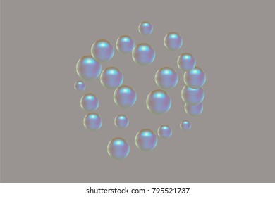Pearl pattern. Gentle pearls background. Vector illustration for invitation, card, celebration, party, carnival, festive holiday and Your project. Gentle brown Background