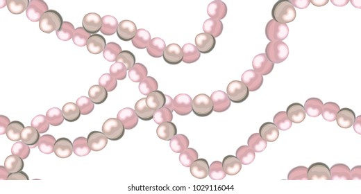 pearl pattern in vector on white background