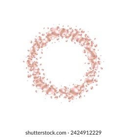 Pearl photo frame. Colored balls. Decor element.