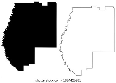 Pearl River County, Mississippi (U.S. County, United States Of America, USA, U.S., US) Map Vector Illustration, Scribble Sketch Pearl River Map