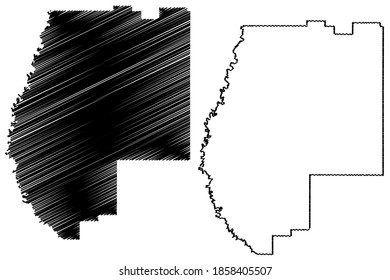 Pearl River County, Mississippi (U.S. County, United States Of America, USA, U.S., US) Map Vector Illustration, Scribble Sketch Pearl River Map