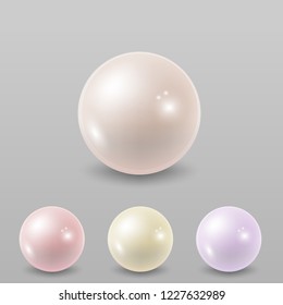 Pearl set isolated