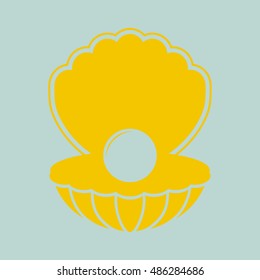 Pearl in a shell icon