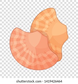 Pearl shell icon. Cartoon illustration of pearl shell vector icon for web design