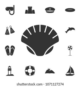 pearl shell icon. Detailed set of Summer illustrations. Premium quality graphic design icon. One of the collection icons for websites, web design, mobile app on white background