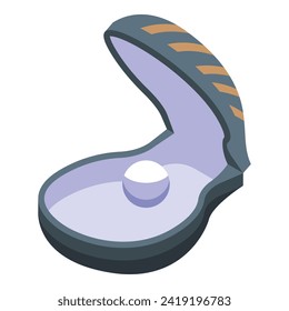 Pearl shell icon isometric vector. Crowd pride. Festival city tower