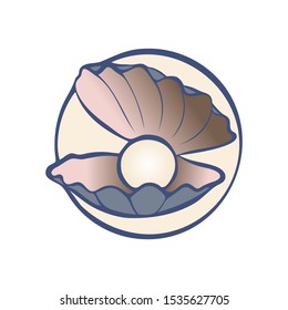 
Pearl Shell logo / icon design. can be used as symbols, corporate identity, company logo, badges or others. Color and text can be changed according to your needs. - Vector graphics