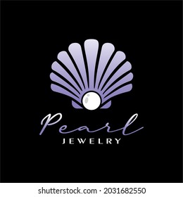 pearl shell logo for jewelry shop