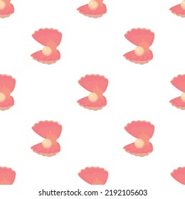 Pearl shell pattern seamless background texture repeat wallpaper geometric vector