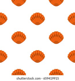 Pearl shell pattern seamless flat style for web vector illustration