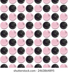 Pearl. Simple seamless pattern. Vector .