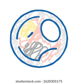 pearl stone rock ícone doodle esboço vetor. pearl stone rock sinal. símbolo isolado ilustração
