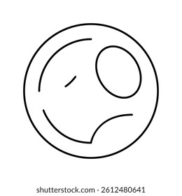 pearl stone rock line icon vector. pearl stone rock sign. isolated contour symbol black illustration