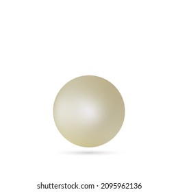 Pearl pearl. Vector design element. Decoration. Beauty and fashion.