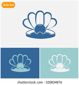 Pearl vector icon.