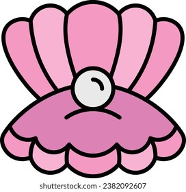 Pearl vector icon. Can be used for printing, mobile and web applications.