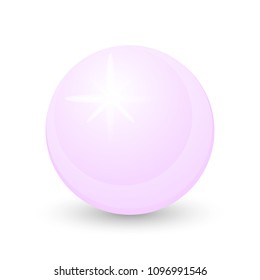 Pearl vector illustration on a white background