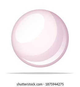 Pearl vector isolated illustration design