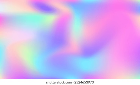 Perlmutthintergrund. Abstrakter Farbverlauf. Fantasy-Flüssigkeit. Hologramm Textur. Modernes Mesh. Lila Metall Textur. Glänzender Spektrumhintergrund. Unscharfe Formen. rosafarbener Perlglanzhintergrund