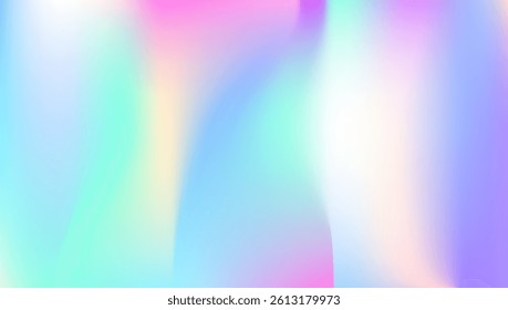 Pearlescent Background. Blue Neon Texture. Pop Design. Iridescent Texture. Soft Multicolor Template. Holographic Gradient. Minimal Flyer. Fantasy Foil. Purple Pearlescent Background