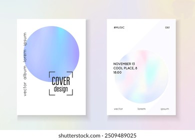 Pearlescent Background. Business White Brochure. Iridescent Foil. Spectrum Presentation. Pink Holographic Paper. Chrome Screen. Fashion Design. Violet Pearlescent Background