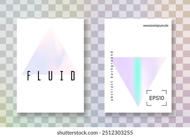 Fundo Pearlescent. Conceito do Chrome. Tampa Minimalista Azul. Folheto de metal colorido. 1980 Malha. Padrão abstrato. Vetor de Pastel. Plano de Fundo Pérola Roxo