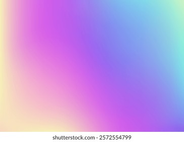 Pearlescent Background. Fashion Flyer. Unicorn Light. Holographic Texture. Purple Soft Gradient. Hologram Texture. Shiny Image. Neon Geometric Illustration. Blue Pearlescent Background