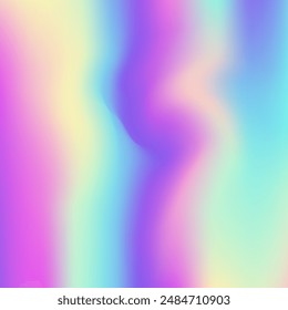 Pearlescent Background. Hologram Texture. Neon Image. Blur Holography Illustration. Vibrant Cover. Bright Mesh. Abstract Gradient. Blue Soft Gradient. Purple Pearlescent Background