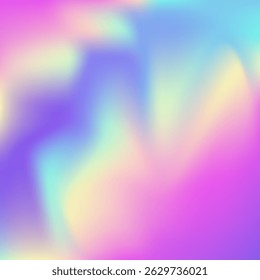 Fondo perlado. Gradiente iridiscente. Invitación minimalista Pop. Textura azul borrosa. Gradiente Abstractas. Portada de Antiguas. Vector brillante. Tarjeta metálica. Fondo perlado púrpura