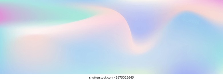 Fundo Pearlescent. Gradiente Iridescente. Textura suave violeta. Líquido De Unicórnio. Modelo de espectro de néon. Fantasia Foil. Textura holográfica. Superfície metálica. Fundo pérola rosa