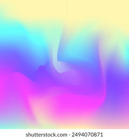 Pearlescent Background. Modern Card. Blur Spectrum Template. Liquid Fluid. Metal Image. Pink Soft Texture. Hologram Texture. Abstract Gradient. Blue Pearlescent Background