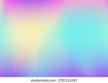 Perlmutthintergrund. Neongeometrische Vorlage. Retro Glitter. Irisierender Farbverlauf. Blaue Metallstruktur. Vibrierende Folie. Farbverlauf. Digitale Flüssigkeit. rosafarbener Perlglanzhintergrund