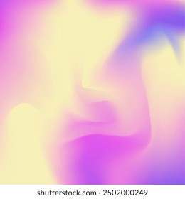 Perlmutthintergrund. Broschüre Neon Multicolor. Hologramm Gradient. Modepapier. Chrome-Karte. Irisierende Textur. Lila weicher Farbverlauf. Unscharfes Konzept. rosafarbener Perlglanzhintergrund