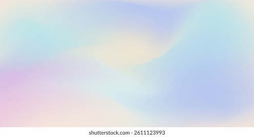 Pearlescent Background. Soft Gasoline Backdrop. Retro Pattern. Hologram Gradient. Blue Pop Texture. Trendy Light. Vibrant Fluid. 