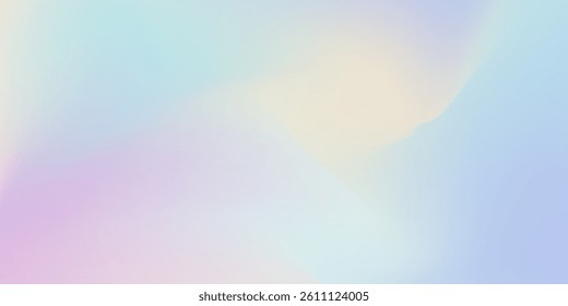 Pearlescent Background. Soft Gasoline Backdrop. Retro Pattern. Hologram Gradient. Blue Pop Texture. Trendy Light. Vibrant Fluid. 