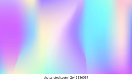 Pearlescent Background. Soft Geometric Illustration. Cosmos Fluid. Iridescent Texture. Pink Neon Gradient. Vintage Foil. Holographic Gradient. Blur Vector. Blue Pearlescent Background