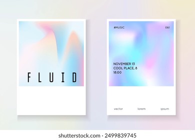 Fluido perlado. Tapa degradada violeta. Efecto digital. Presentación Abstractas. Diseño de Antiguas. Fondo holográfico. Telón de fondo retro de negocios. Fluido perlado azul