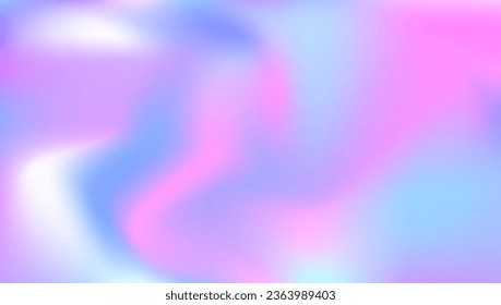 Pearlescent Gradient. Abstract Background. Fashion Cover. Hologram Background. Purple Neon Texture. Metal Effect. Shiny Minimalist Brochure. Vintage Flyer. Blue Pearlescent Gradient