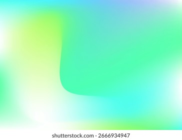 Perlmuttgradient. Abstrakter Hintergrund. Irisierende Textur. Grafikfolie. Weiches Papier. Leuchtendes Poster. gelber Neonhintergrund. Minimalistische Vorlage unscharf machen. Blauer Perlmuttgradient