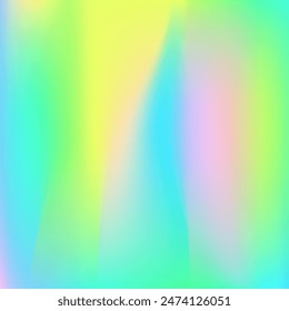 Degradado perla. Textura Abstractas. Fondo de neón de tinte de corbata. Lámina Hipster. Textura holográfica. Vector blando. Folleto de Espectro brillante. Líquido Borroso. Degradado perlescente azul