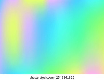 Pearlescent Gradient. Blur Card. Psychedelic Neon Texture. Retro Concept. Bright Flyer. Shiny Geometry Template. Iridescent Background. Abstract Texture. Pink Pearlescent Gradient