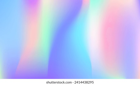 Pearlescent Gradient. Blur Effect. Pastel Flyer. Kawaii Cover. Holographic Background. Pink Neon Background. Soft Spectrum Backdrop. Iridescent Texture. Blue Pearlescent Gradient